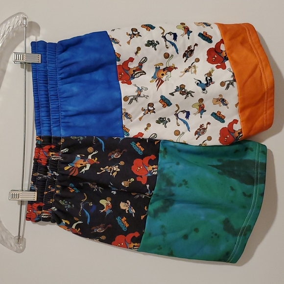 Space Jam Looney Tunes Mens cut unisex drawstring shorts Small surf beach EUC - Picture 4 of 9